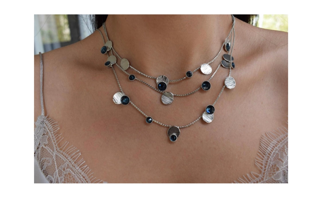 Brown crystal deals necklace